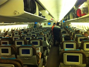 suasana di dalam garuda indonesia.